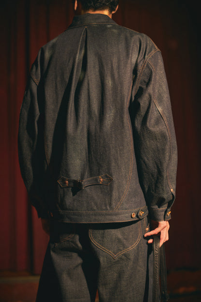 DOUBLE FLAP JACKET -indigo-