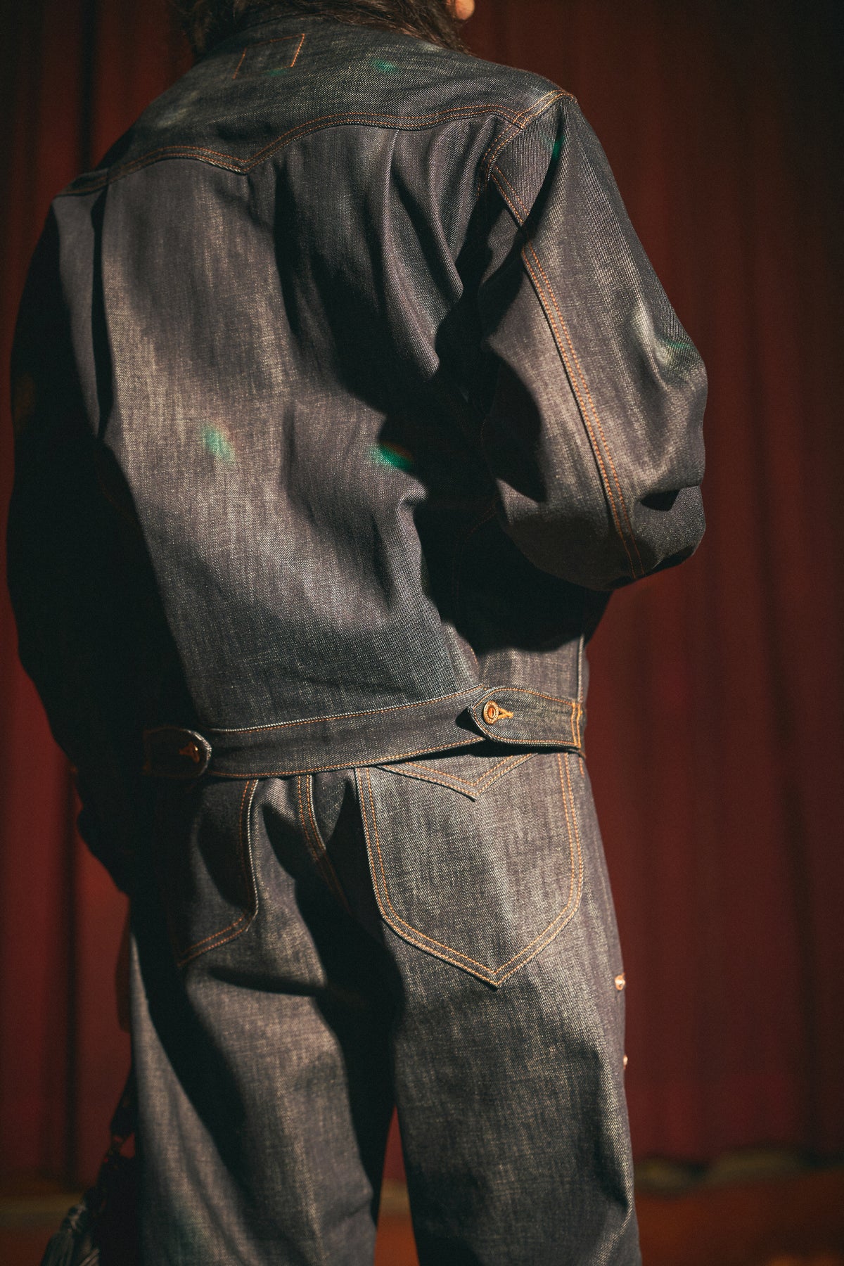 Wknee WORK PANTS 26 -indigo-