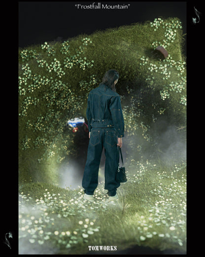 SWEEP Wknee WIDE PANTS -Indigo-