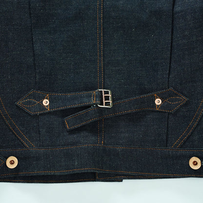 SWEEP THREE TACK JACKET-Indigo-