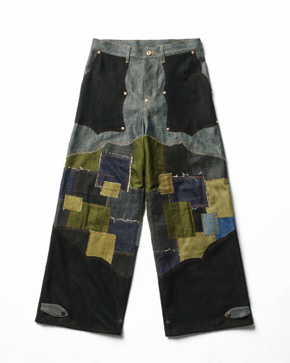 PARCO数量限定販売 | PATCHWORK SWEEP Wknee WIDE PANTS