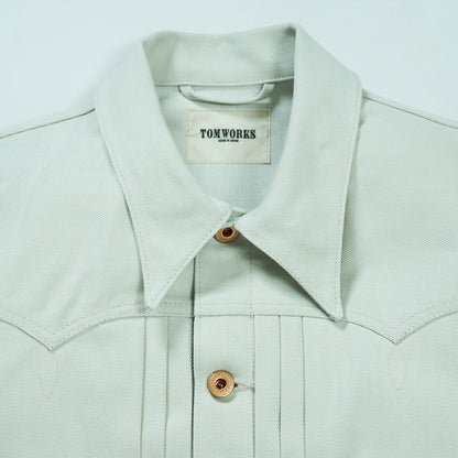 SWEEP THREE TACK JACKET-White-