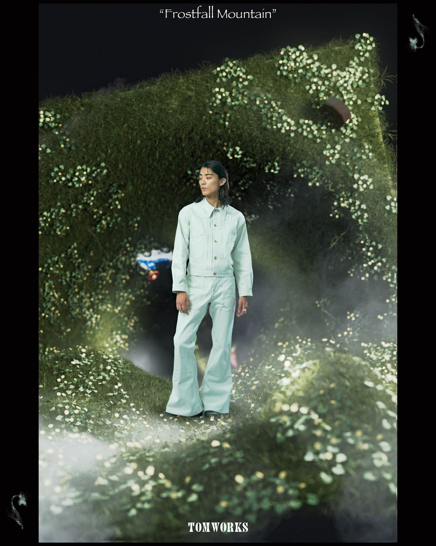 SWEEP THREE TACK JACKET-White-