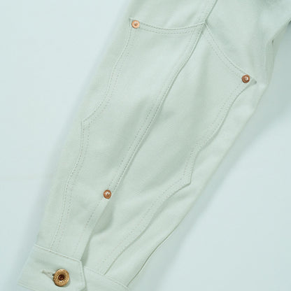 SWEEP THREE TACK JACKET-White-