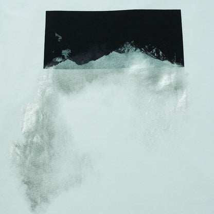 “Frostfall Mountain” Long T-shirt -White-