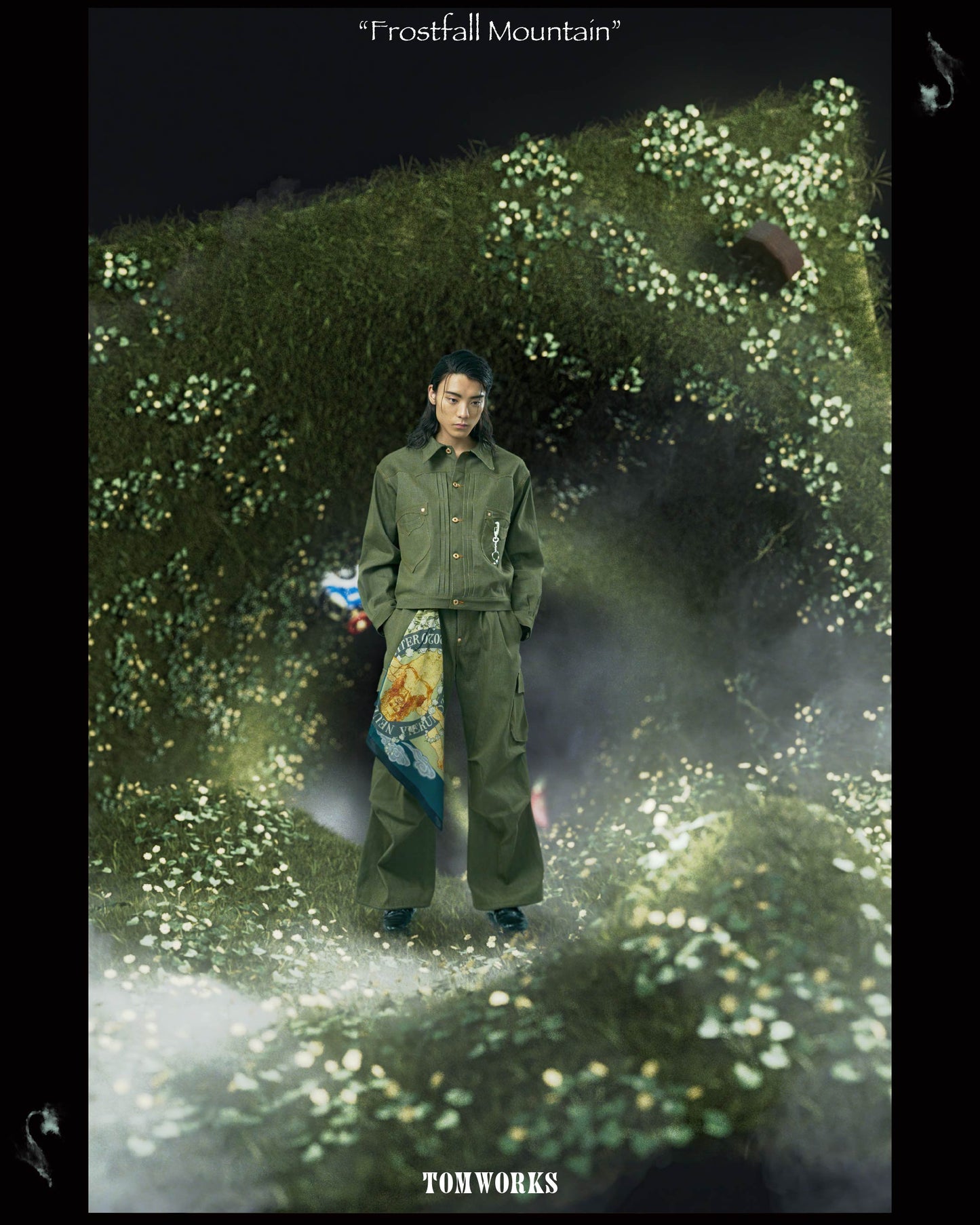 BULB POCKET CARGO PANTS -Green -