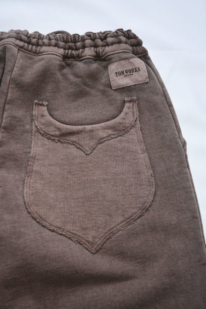 SWEAT PANTS -Brown-