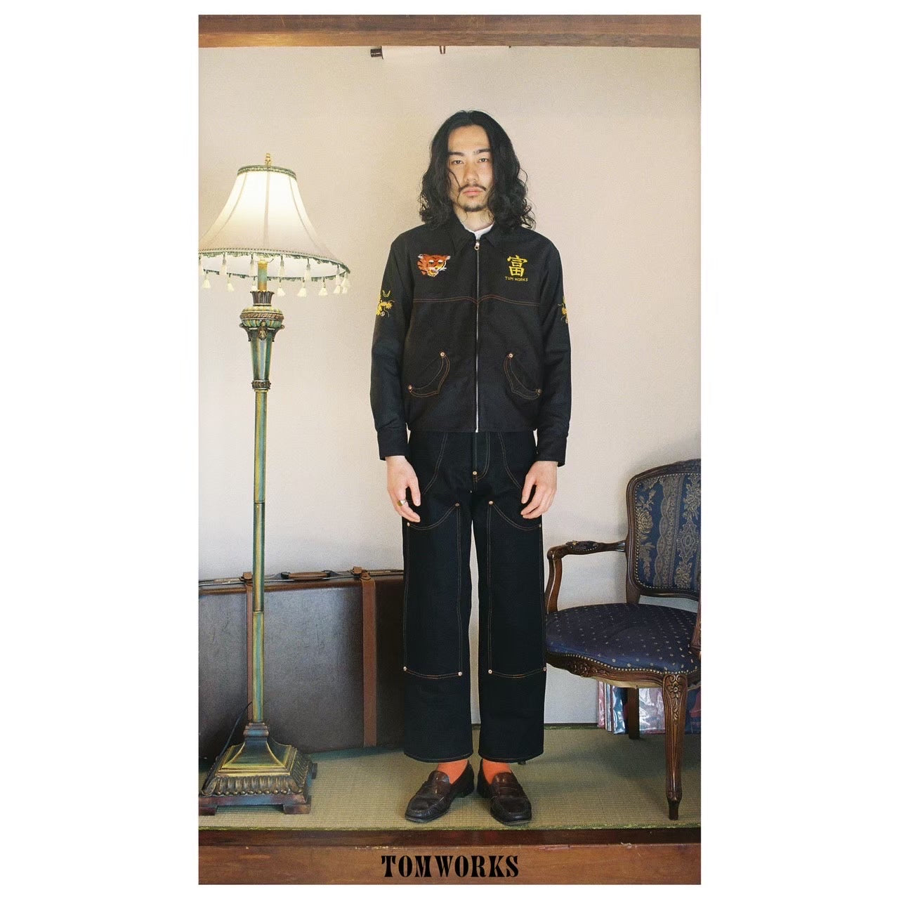 tomworks  knee WORK PANTS BLACK サイズ28 tomworks knee WORK PANTS BLACK サイズ28