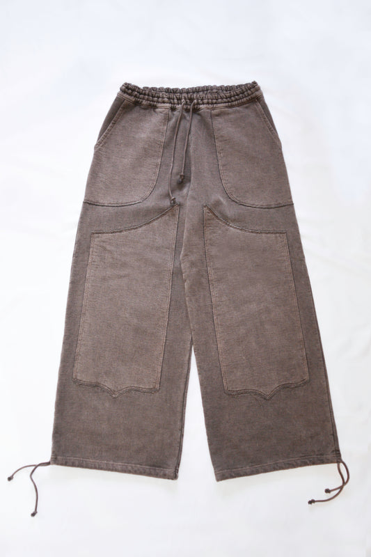 SWEAT PANTS -Brown-
