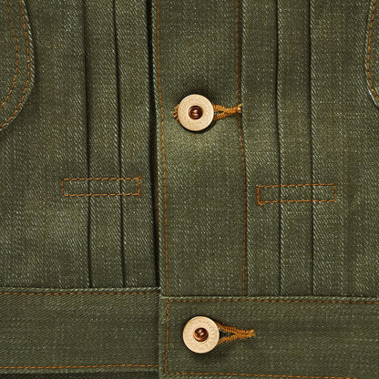 SWEEP THREE TACK JACKET-Green-