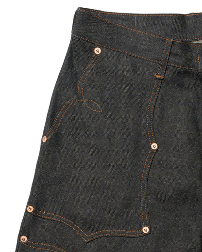 SWEEP Wknee WIDE PANTS 26 -Indigo-