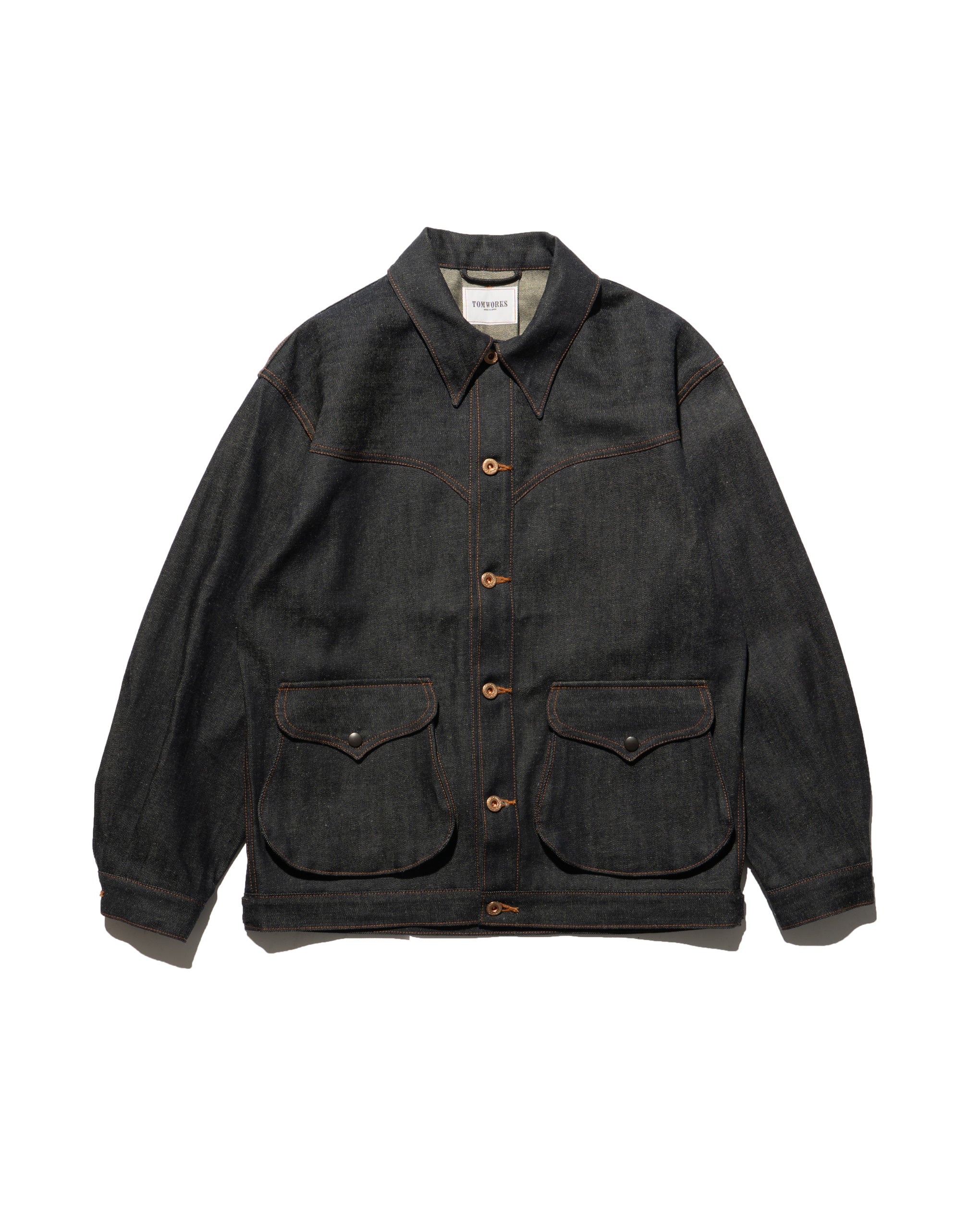 DOUBLE FLAP JACKET -indigo- – Tomworks