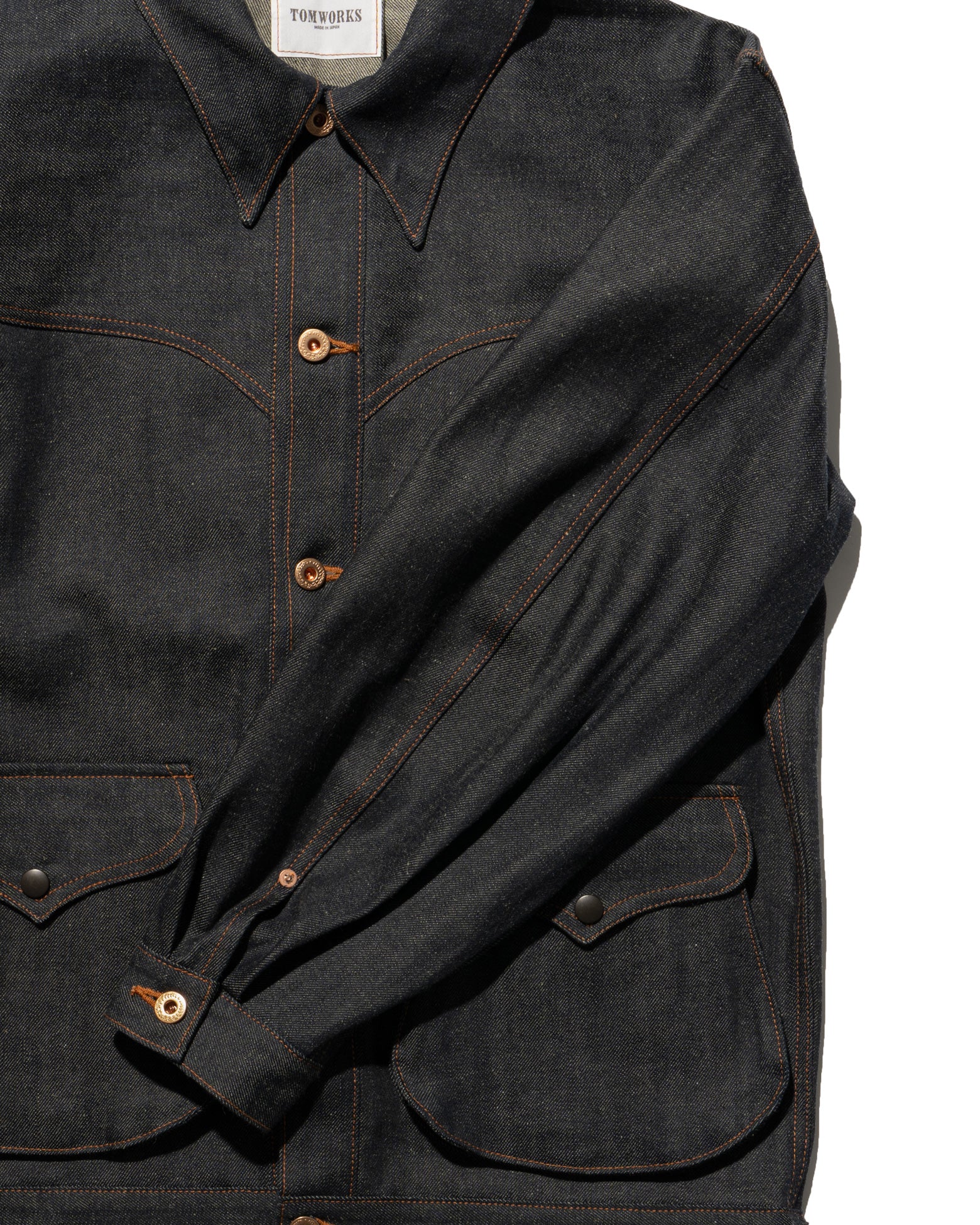 DOUBLE FLAP JACKET -indigo- – Tomworks