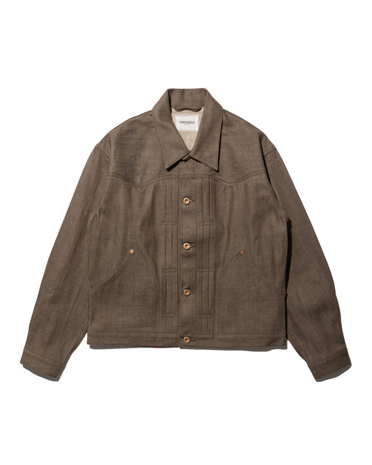 THREE TACK JACKET 26 -Brown-