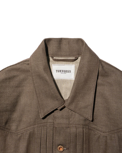 THREE TACK JACKET 26 -Brown-