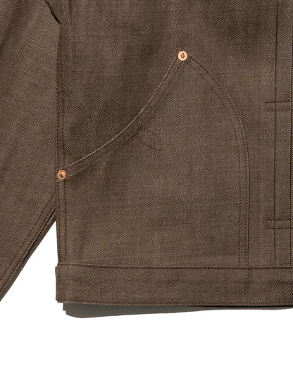 THREE TACK JACKET 26 -Brown-