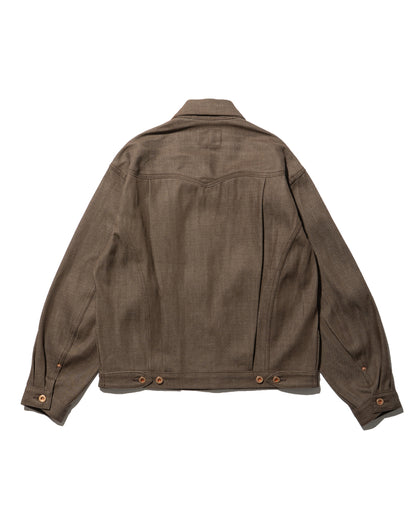 THREE TACK JACKET 26 -Brown-