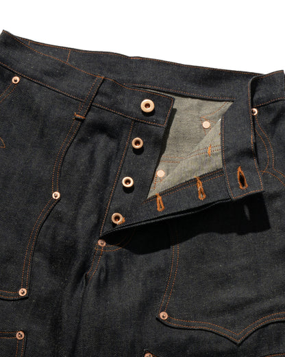 SWEEP Wknee WIDE PANTS 26 -Indigo-