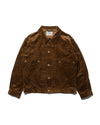 SWEEP THREE TACK JACKET CORDUROY -Brown-