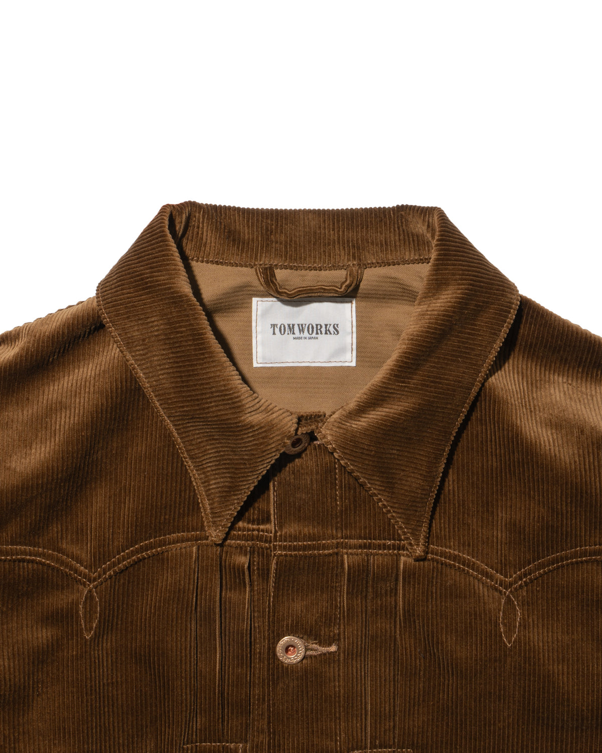 SWEEP THREE TACK JACKET CORDUROY -Brown-