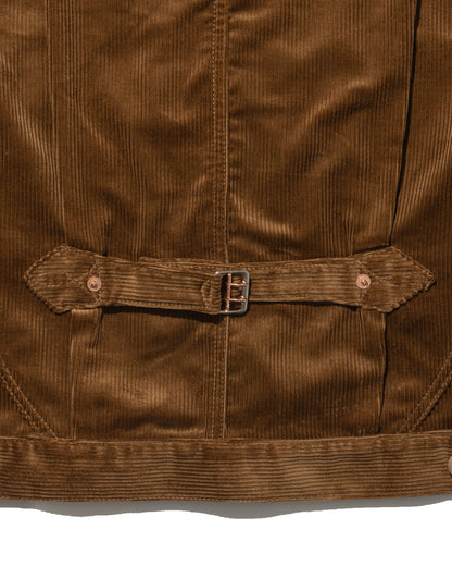 SWEEP THREE TACK JACKET CORDUROY -Brown-