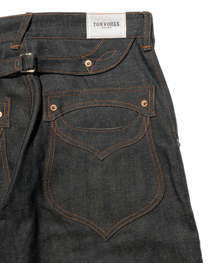 SWEEP Wknee WIDE PANTS 26 -Indigo-