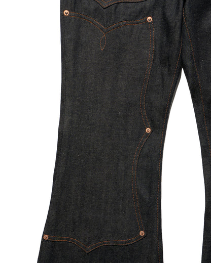 SWEEP Wknee BELL BOTTOM PANTS 26 -Indigo -