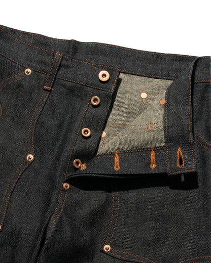 SWEEP Wknee BELL BOTTOM PANTS 26 -Indigo -
