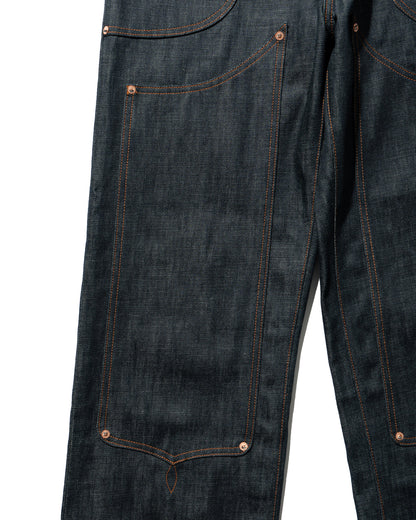 Wknee WORK PANTS 26 -indigo-