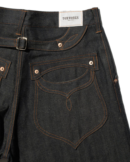 STRAIGHT PANTS -indigo-