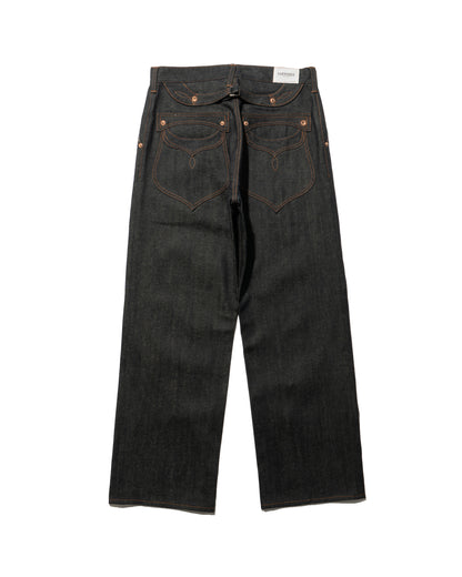 STRAIGHT PANTS -indigo-