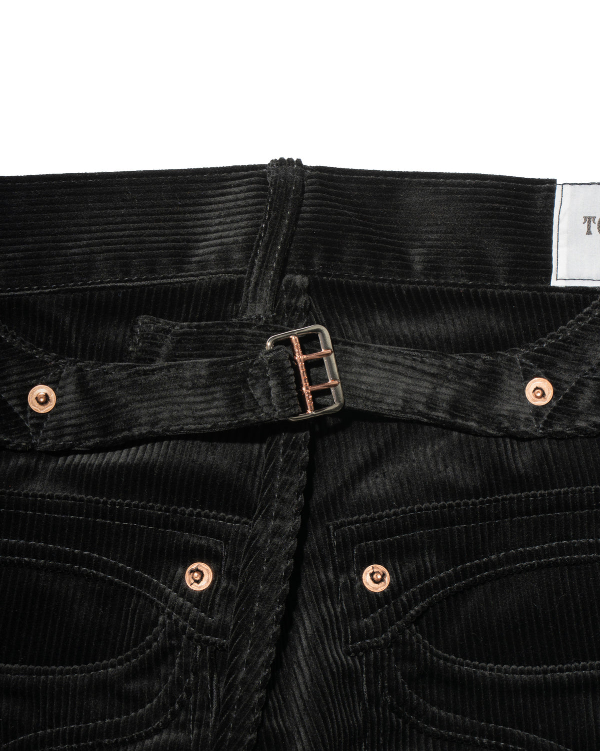 SWEEP Wknee WIDE PANTS CORDUROY -Black-