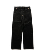 STRAIGHT PANTS CORDUROY -Black-