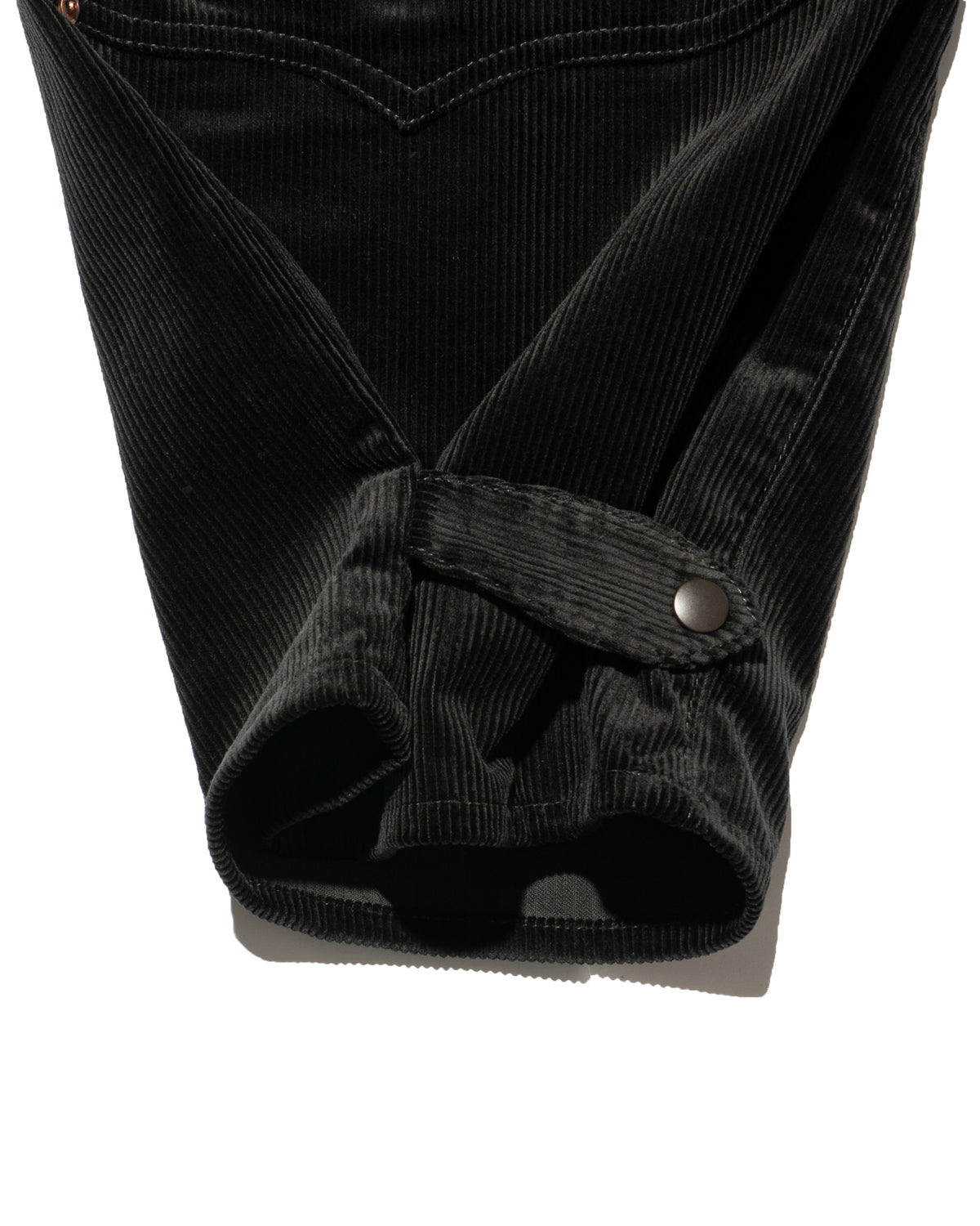 SWEEP Wknee WIDE PANTS CORDUROY -Black-