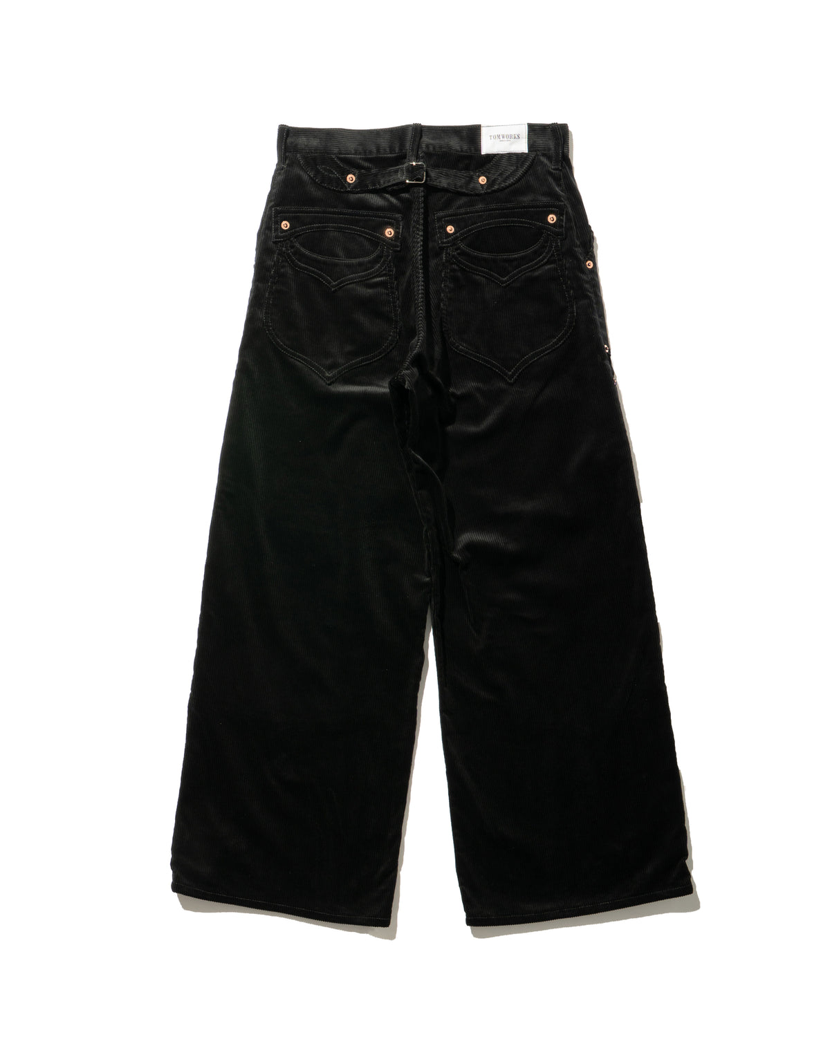 SWEEP Wknee WIDE PANTS CORDUROY -Black-