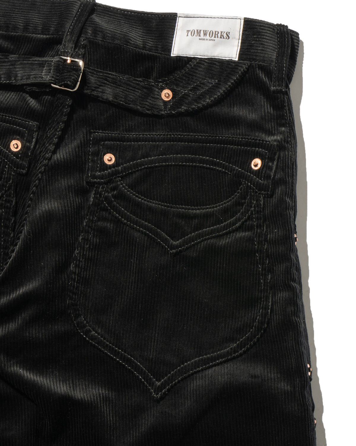 SWEEP Wknee WIDE PANTS CORDUROY -Black-