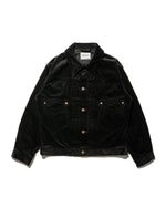 SWEEP THREE TACK JACKET CORDUROY -Black-