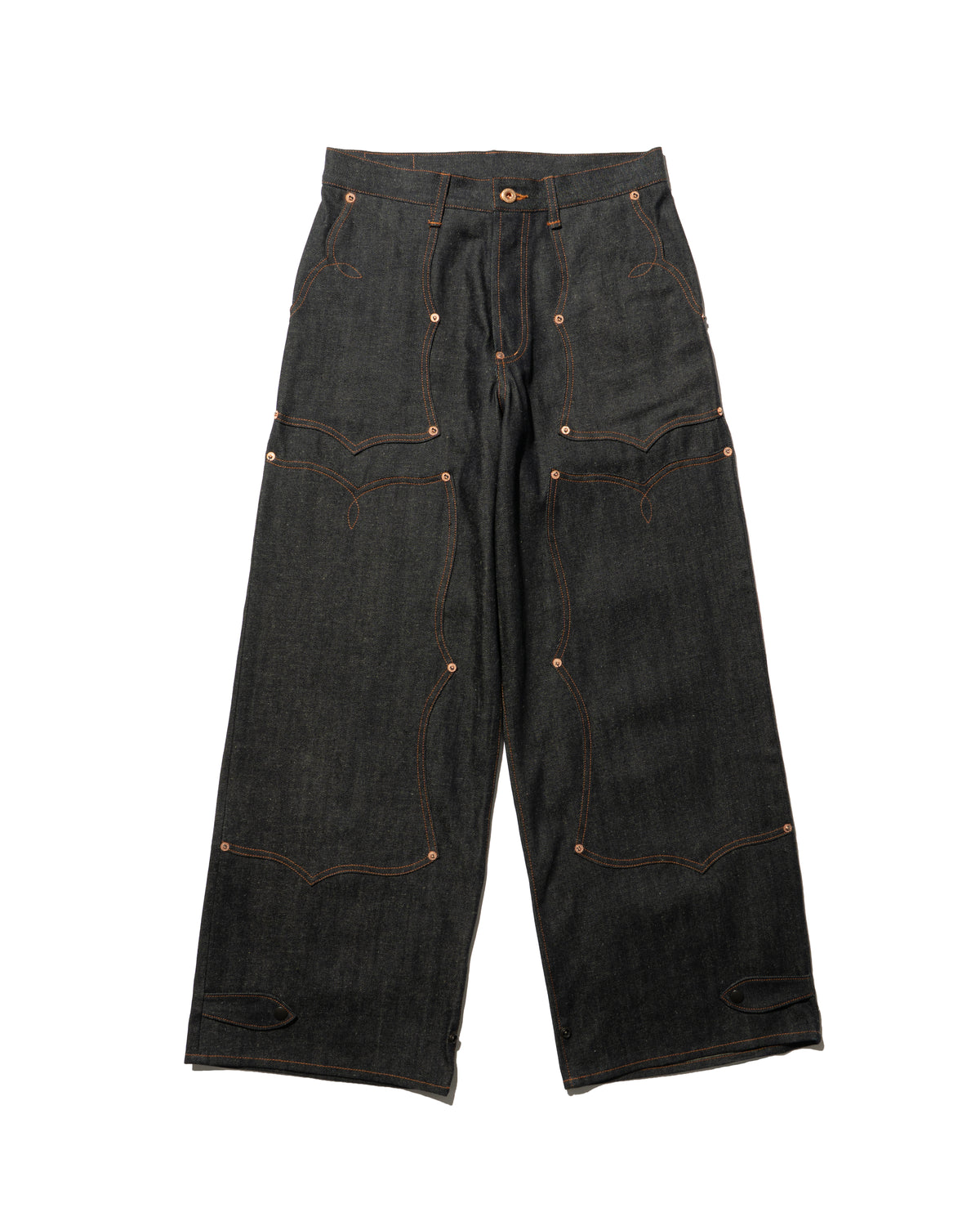 SWEEP Wknee WIDE PANTS 26 -Indigo-