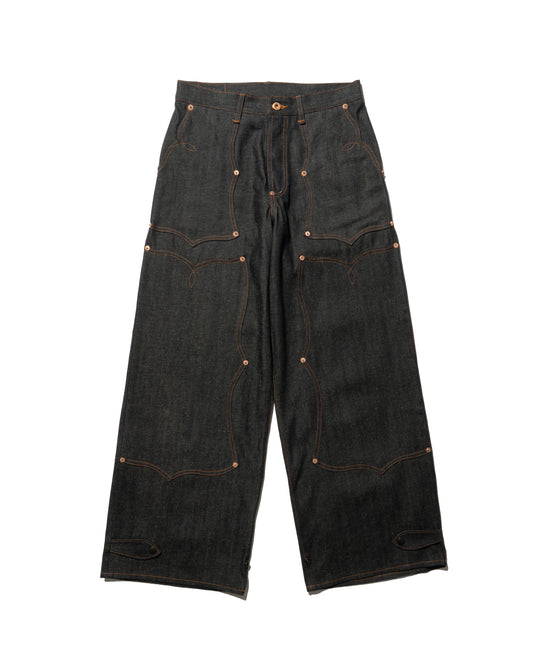 SWEEP Wknee WIDE PANTS 26 -Indigo-