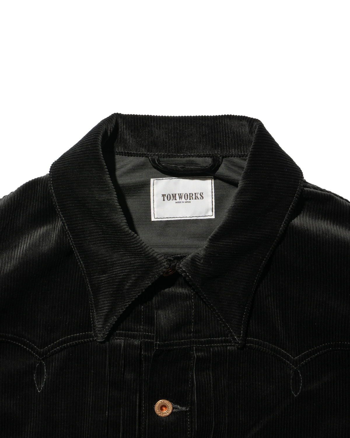 SWEEP THREE TACK JACKET CORDUROY -Black-