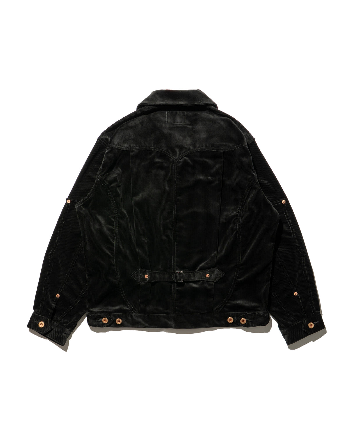 SWEEP THREE TACK JACKET CORDUROY -Black-