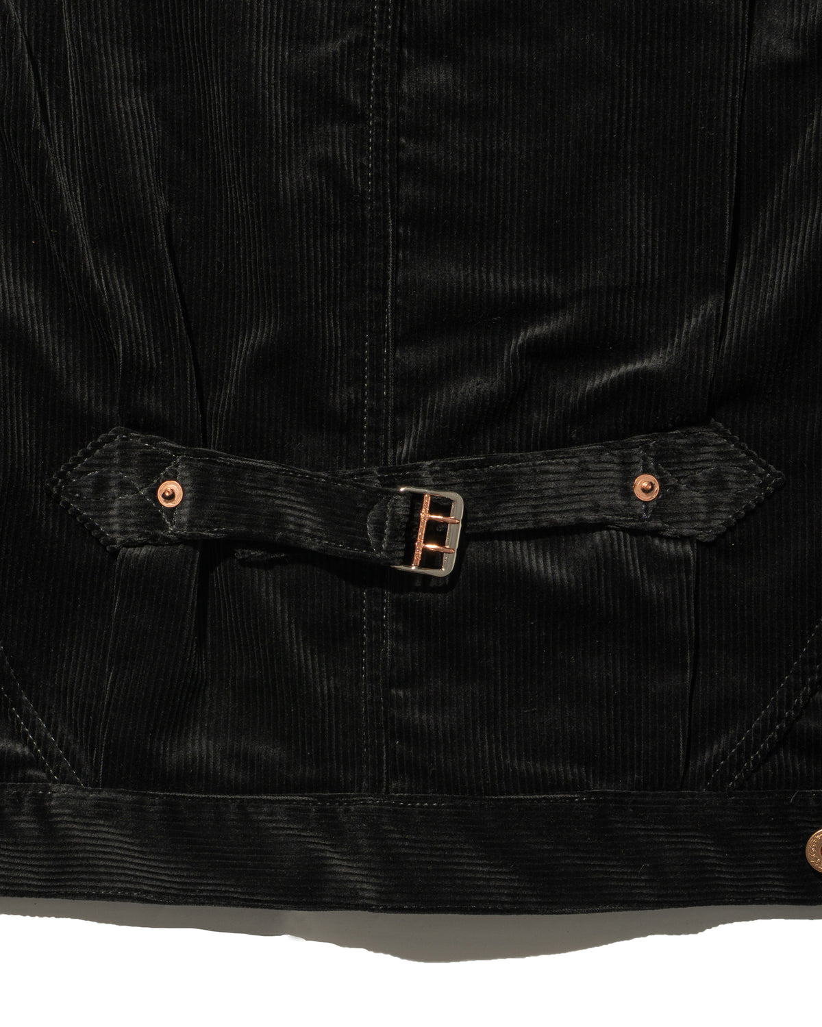 SWEEP THREE TACK JACKET CORDUROY -Black-