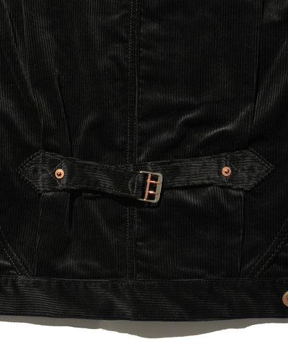 SWEEP THREE TACK JACKET CORDUROY -Black-