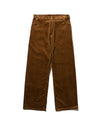 STRAIGHT PANTS CORDUROY -Brown-