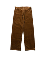 STRAIGHT PANTS CORDUROY -Brown-