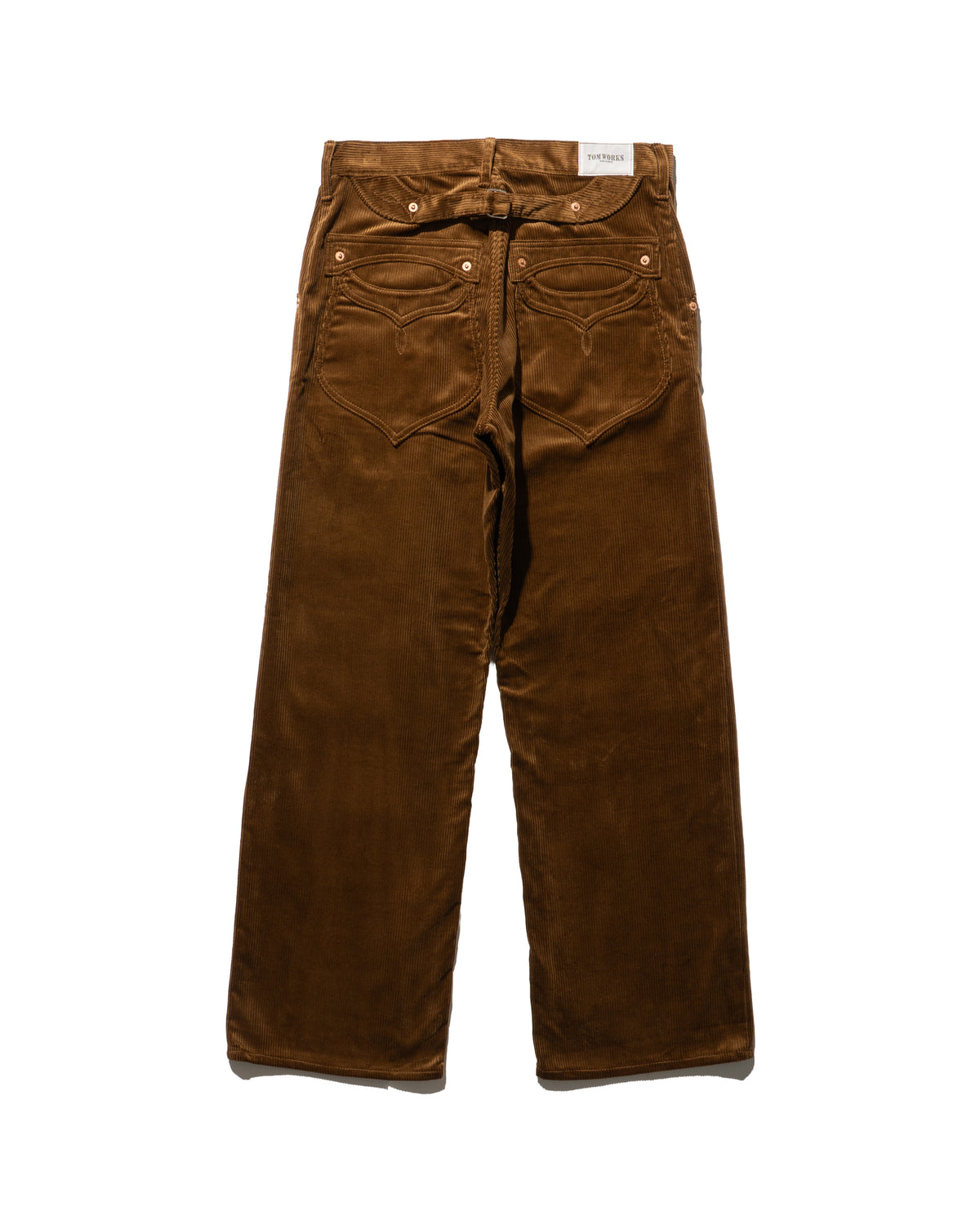 STRAIGHT PANTS CORDUROY -Brown-
