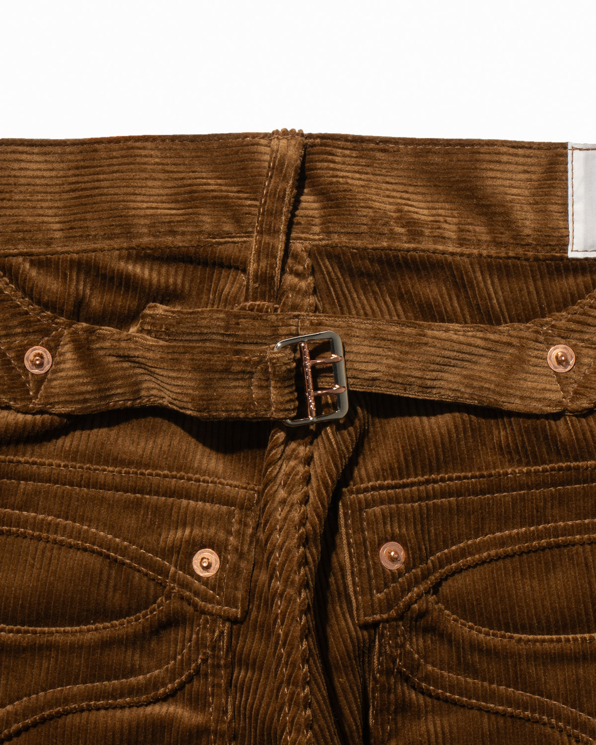STRAIGHT PANTS CORDUROY -Brown-