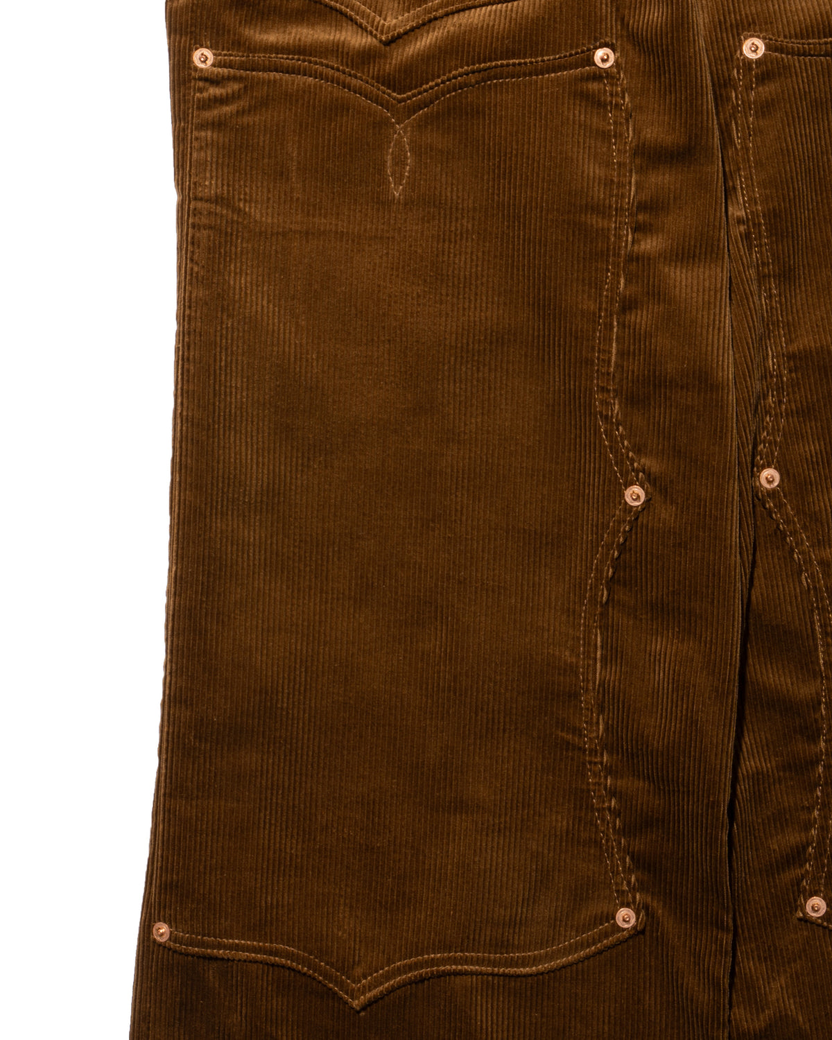SWEEP Wknee WIDE PANTS CORDUROY -Brown-