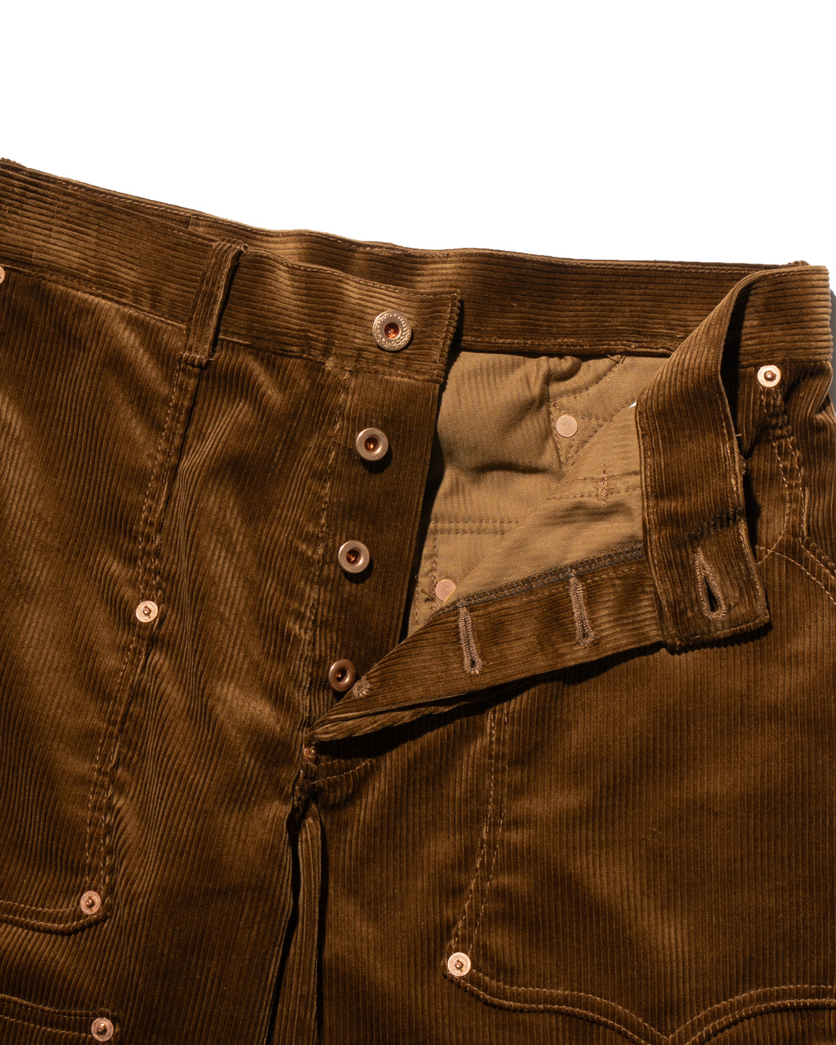 SWEEP Wknee WIDE PANTS CORDUROY -Brown-