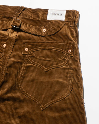 SWEEP Wknee WIDE PANTS CORDUROY -Brown-